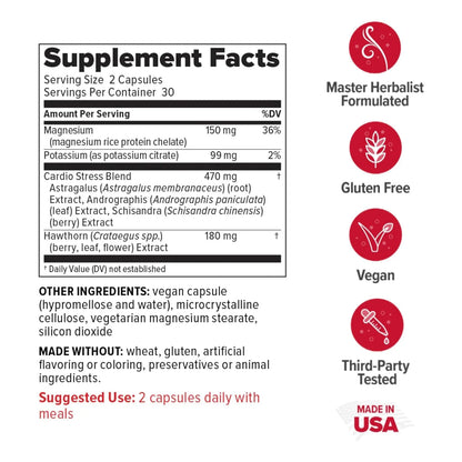 Suplemento Natural Presión Arterial 12080 Redd Remedies 60 Cápsulas Veganas Sin Gluten