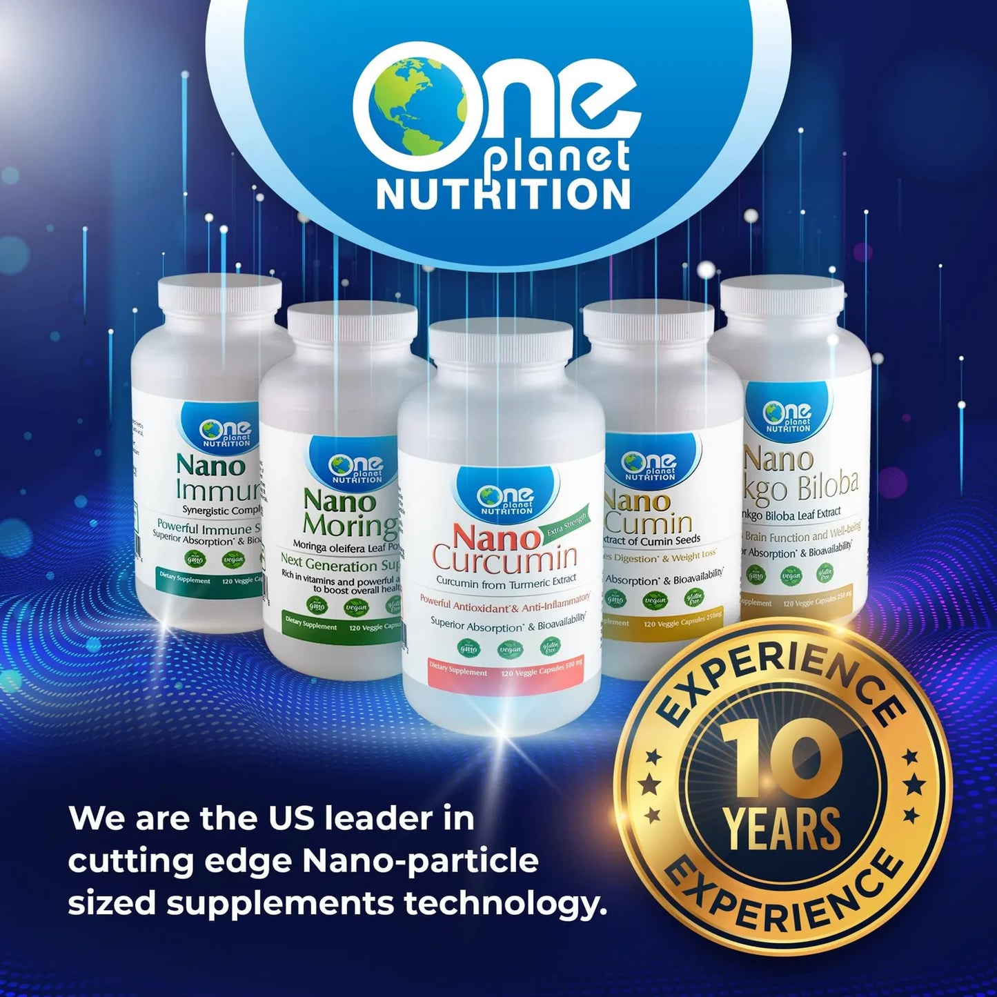 Nano Curcumina 500 Mg Capsulas Vegetales Alta Absorcion Salud Inmunologica