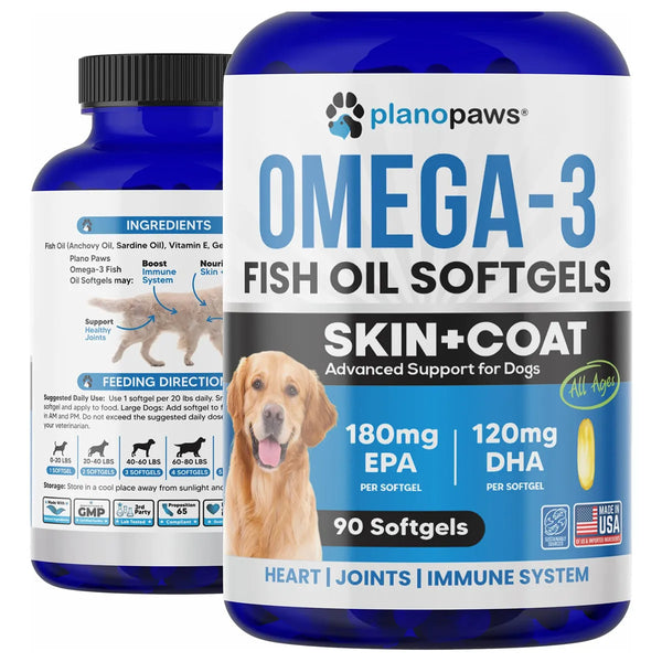 Aceite De Salmón Omega 3 Para Perros Piel Hidratada Y Pelaje Brillante
