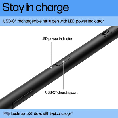 Bolígrafo Recargable 700 Multifuncional Compatible Con Dispositivos Carga USB-C