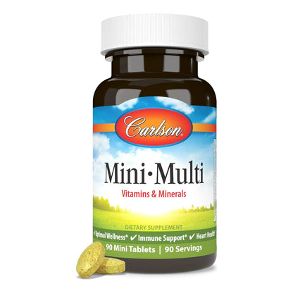 Vitaminas Y Minerales Esenciales Mini Tabletas 90 Unidades Carlson