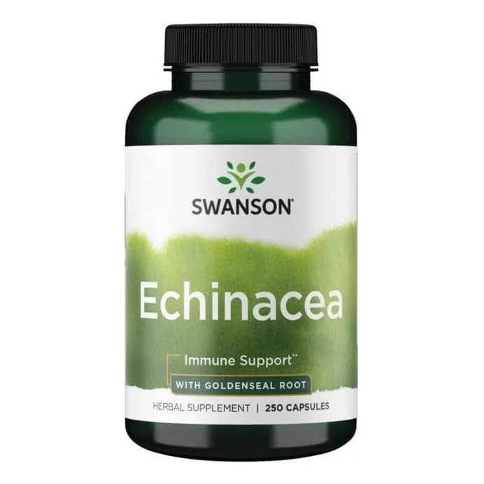 Echinacea Con Raiz De Sello De Oro 250 Capsulas Refuerzo Inmunologico