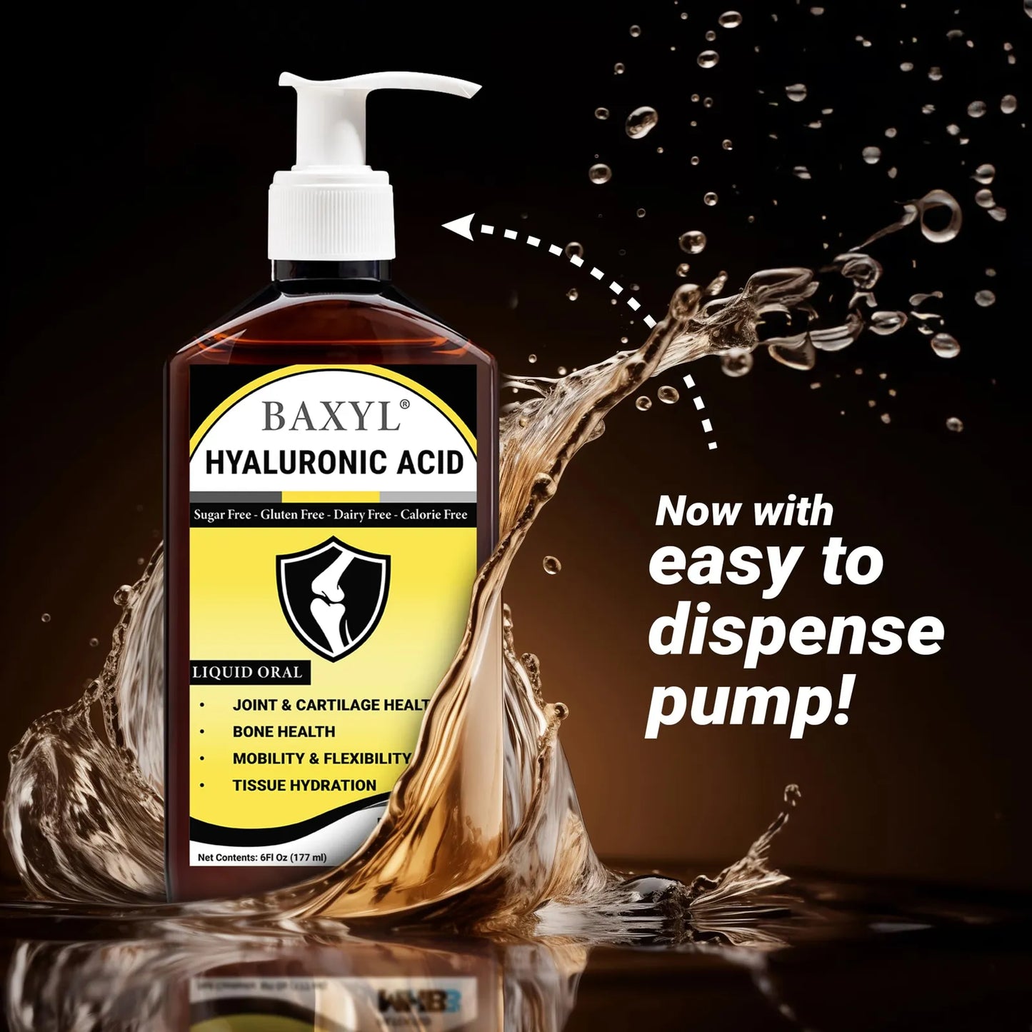 Suplemento Liquido De Acido Hialuronico Para Articulaciones Piel Y Ojos