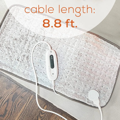 Almohadilla Térmica Microfelpa Lavable Con Apagado Automático 6 Niveles Calor