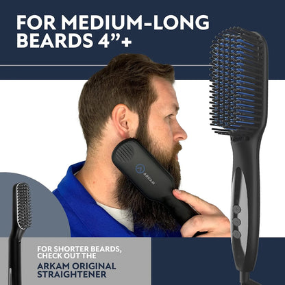 Alisador De Barba Arkam Deluxe Peine Alisador Con Calor Tecnologia Ionica