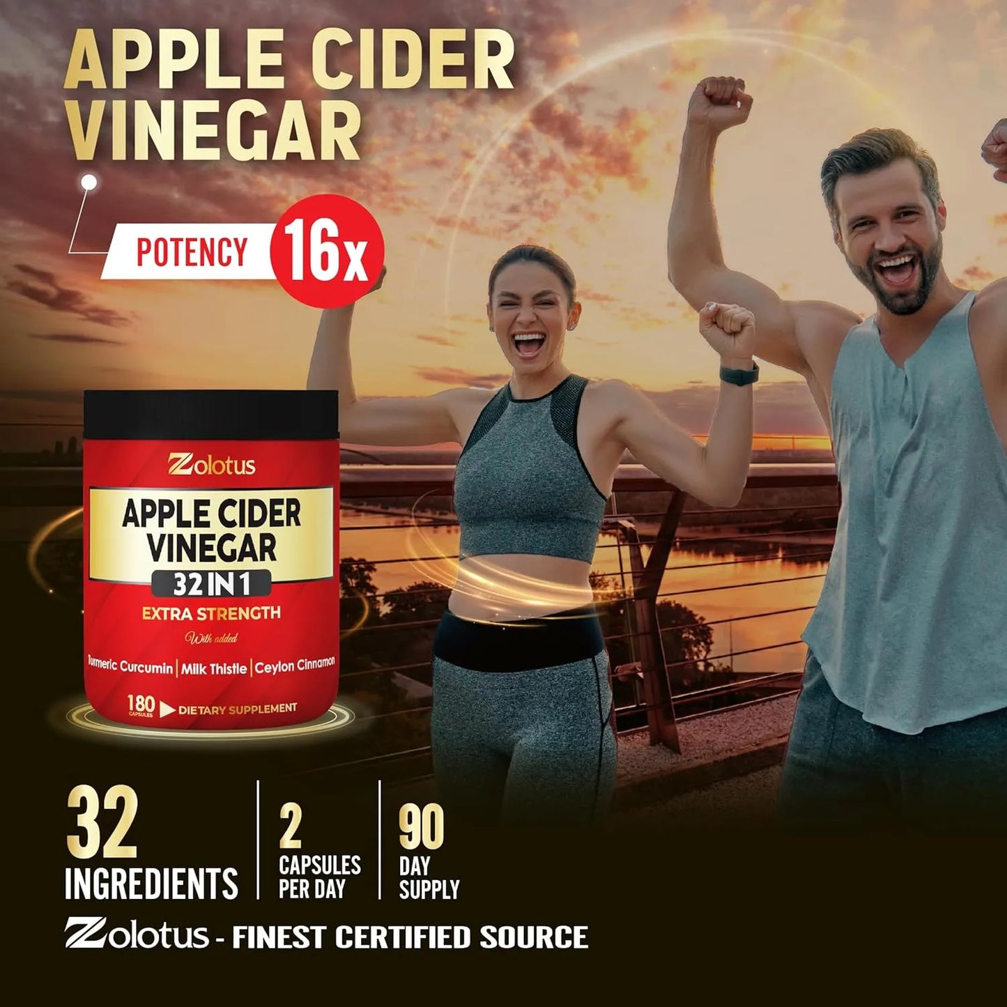 Capsulas De Vinagre De Sidra De Manzana 15000 Mg Con Curcuma 180 Unidades