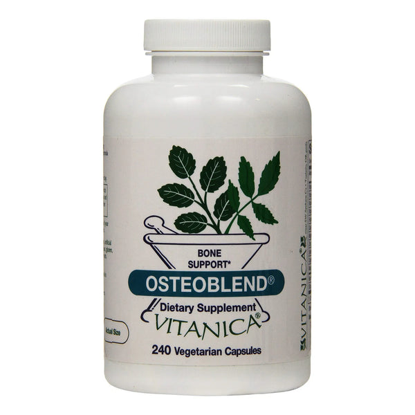 OsteoBlend Soporte Oseo Vegano 240 Capsulas Fortalece Huesos Con Vitaminas Naturales