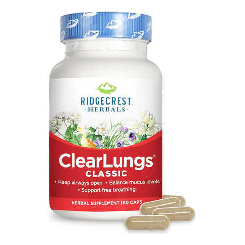 Clearlungs Apoyo Pulmonar Formula Herbal China 60 Capsulas Suplemento Respiratorio