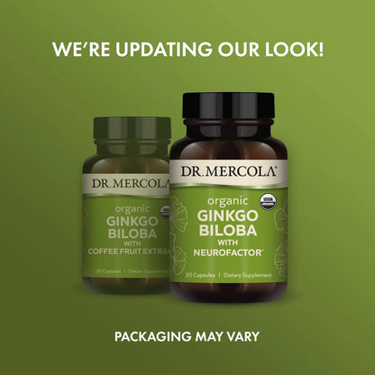 Ginkgo Biloba Organico Con Extracto De Cafe 30 Capsulas Soporte Cerebral