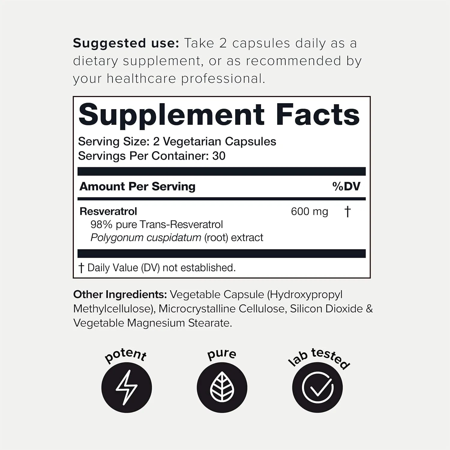 Cápsulas De Resveratrol Toniiq 98% Pureza Antioxidante - Imagen 6