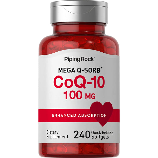 CoQ10 100mg 240 Cápsulas Blandas Antioxidante Energía Natural