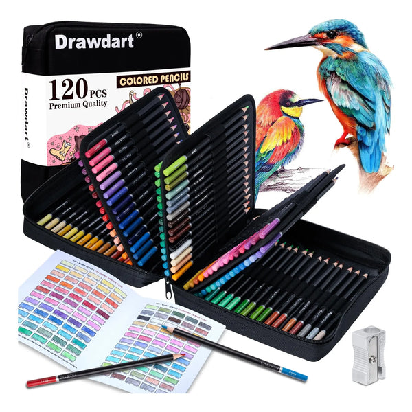 Juego De 120 Lapices De Colores Profesionales Núcleo Suave Ideal Para Artistas Y Adultos