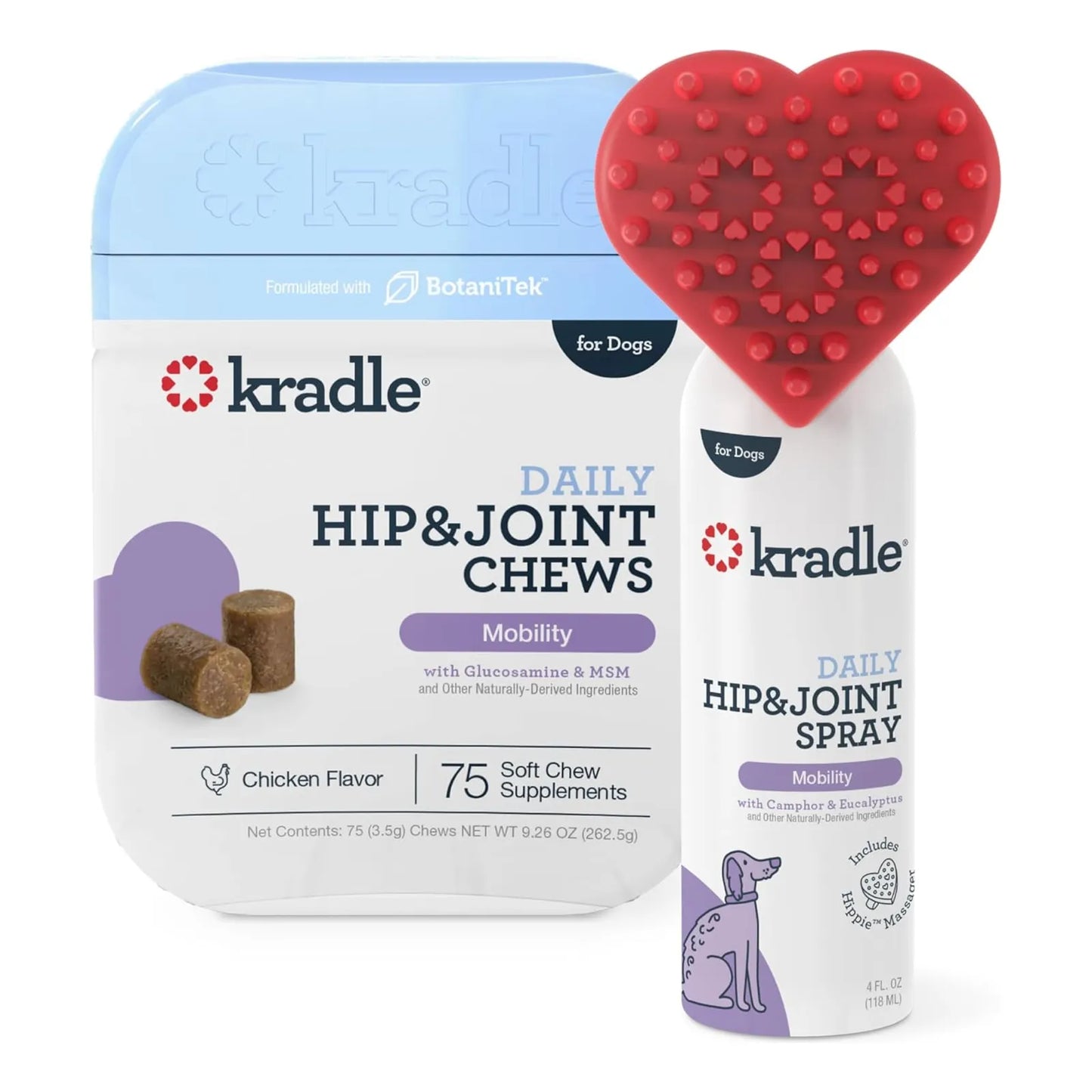 Masticables Kradle Para Movilidad Articular En Perros Con Glucosamina Y Condroitina