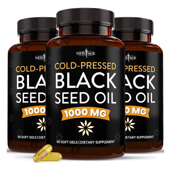 Cápsulas Blandas Aceite De Semilla Negra Prensado En Frío 180 Unidades