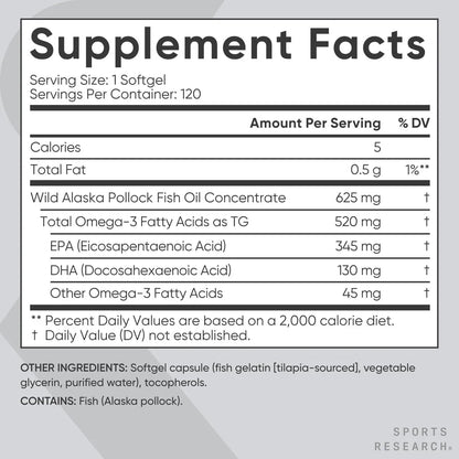 Omega 3 Aceite De Pescado Mini Cápsulas 120 Unidades - Imagen 3