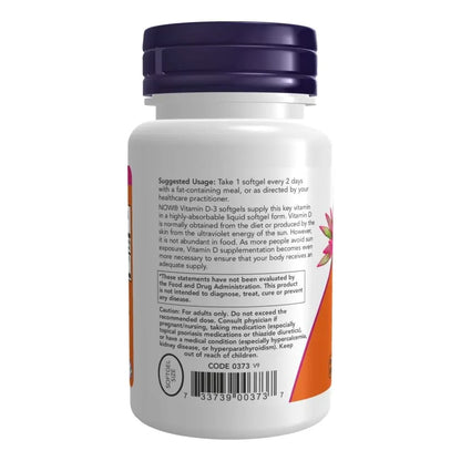 Complejo Vitamínico D3 5000 UI 240 Cápsulas Blandas Huesos Fuertes Y Salud Dental