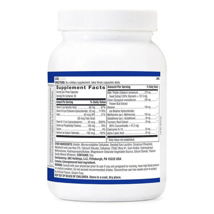 Fórmula Natural Para Salud Hepática 90 Cápsulas Con Glutatión Antioxidante