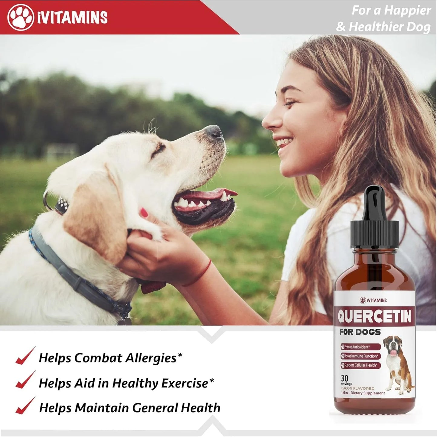 Quercetina Natural Para Perros Alivio Efectivo Alergias Sopo Importado Estados Unidos