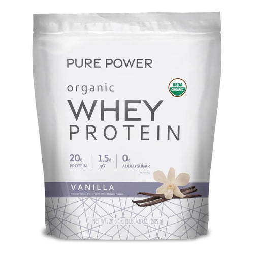 Proteina En Polvo Vainilla Organica 585g Sin Gluten Sin Soja Usda
