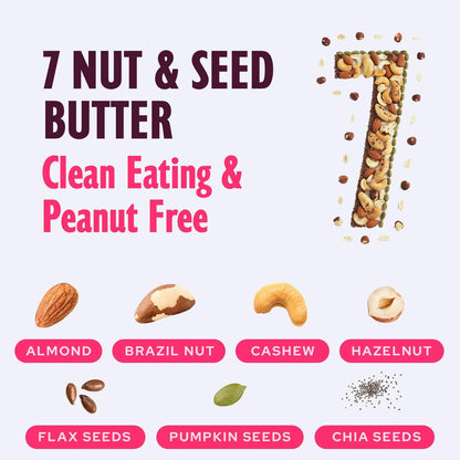 Mantequilla Natural De Nueces Y Semillas Mezcla Energética 7 Ingredientes Sin Azúcar Añadido