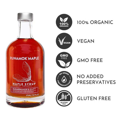 Jarabe De Arce Natural Organico 236ml Dulce Aromatico Puro Y Saludable