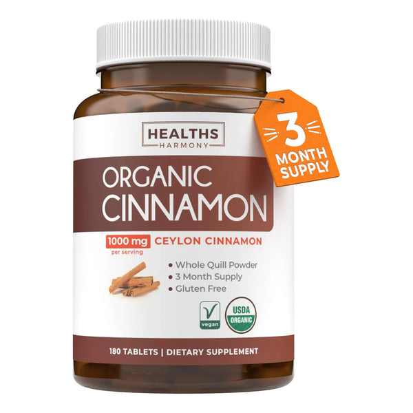 Canela Organica De Ceilan 180 Tabletas 1000 Mg Metabolismo Cognitivo E Inmunologico
