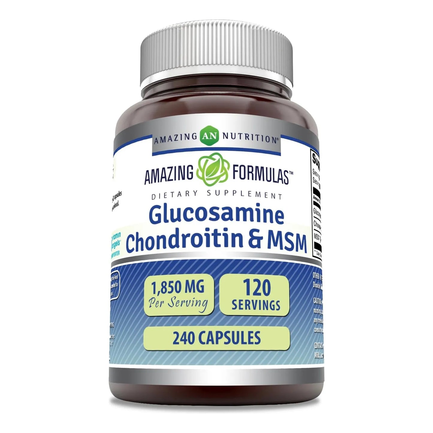 Capsulas De Glucosamina Condroitina MSM 240 Unidades Salud Articular