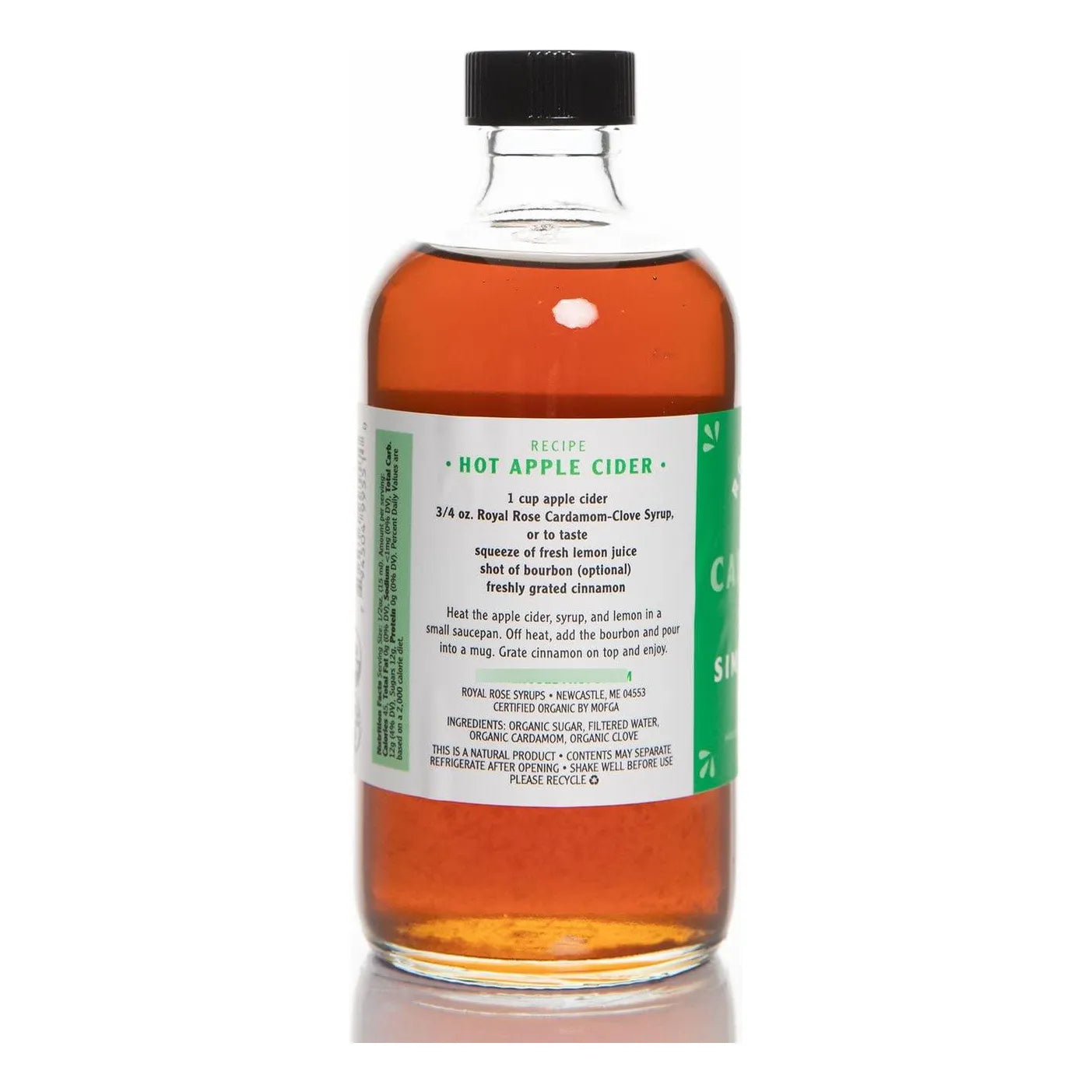 Jarabe De Cardamomo Orgánico 8 Onzas Sabor Intenso Y Natural