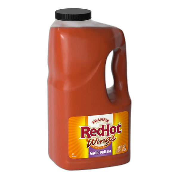 Salsa Picante De Alas De Búfalo Con Ajo Franks RedHot 1.89 Litros Sabores Intensos Y Versatilidad
