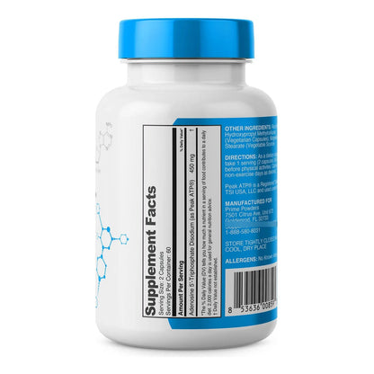 Cápsulas De ATP Disódico 400 Mg 120 Unidades Aumenta Energía Y Resistencia