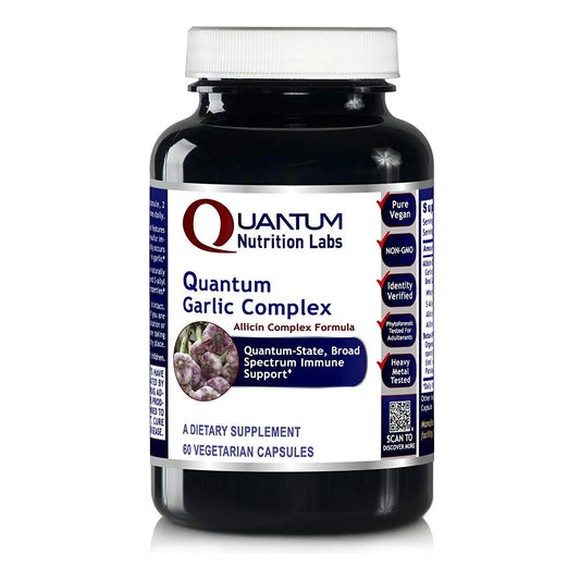 Quantum Garlic Complex Suplemento De Ajo Y Alicina 60 Cápsulas Apoyo Inmunológico Y Cardíaco