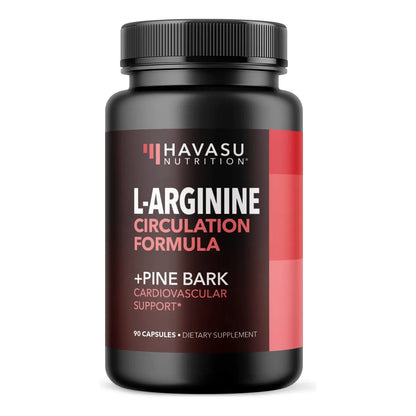 Suplemento De Óxido Nítrico 2X 1800 Mg LArginina 100 Mg Corteza De Pino 90 Cápsulas