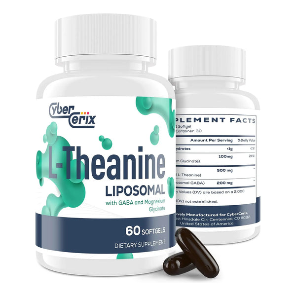 L Teanina Liposomal 500 Mg Con Gaba 200 Mg Y Magnesio 100 Mg Capsulas Suplemento Para Relajacion Y Concentracion