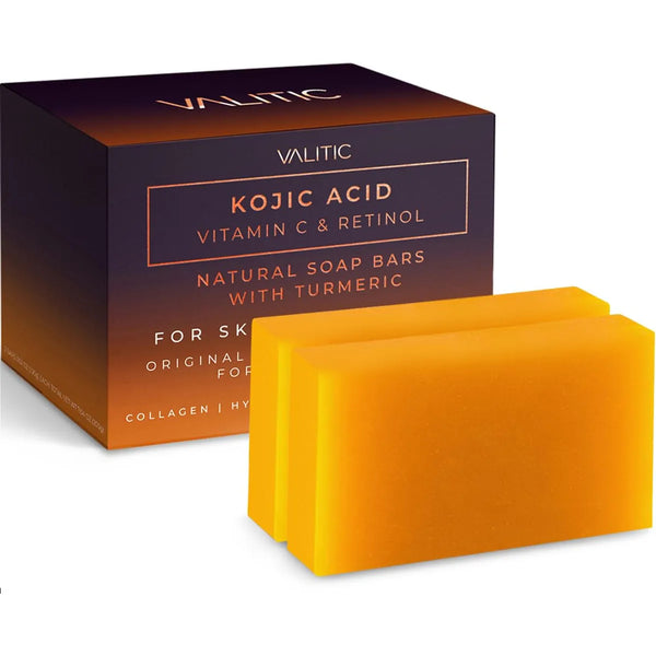 Barra De Jabón Con Vitamina C Y Retinol Para Manchas Oscuras Piel Radiante