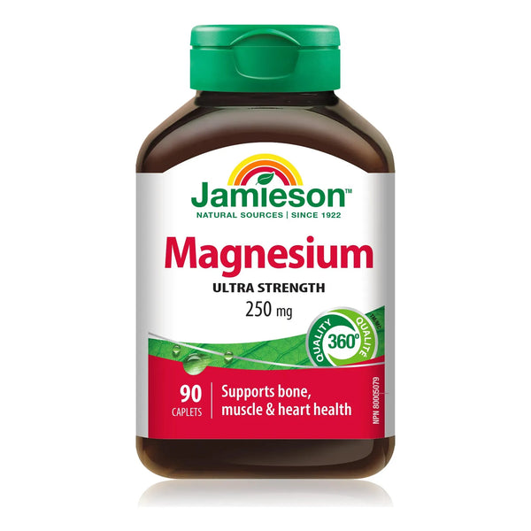 Magnesio Tripla Acción 90 Tabletas 300 Mg Jamieson Salud Cardiovascular