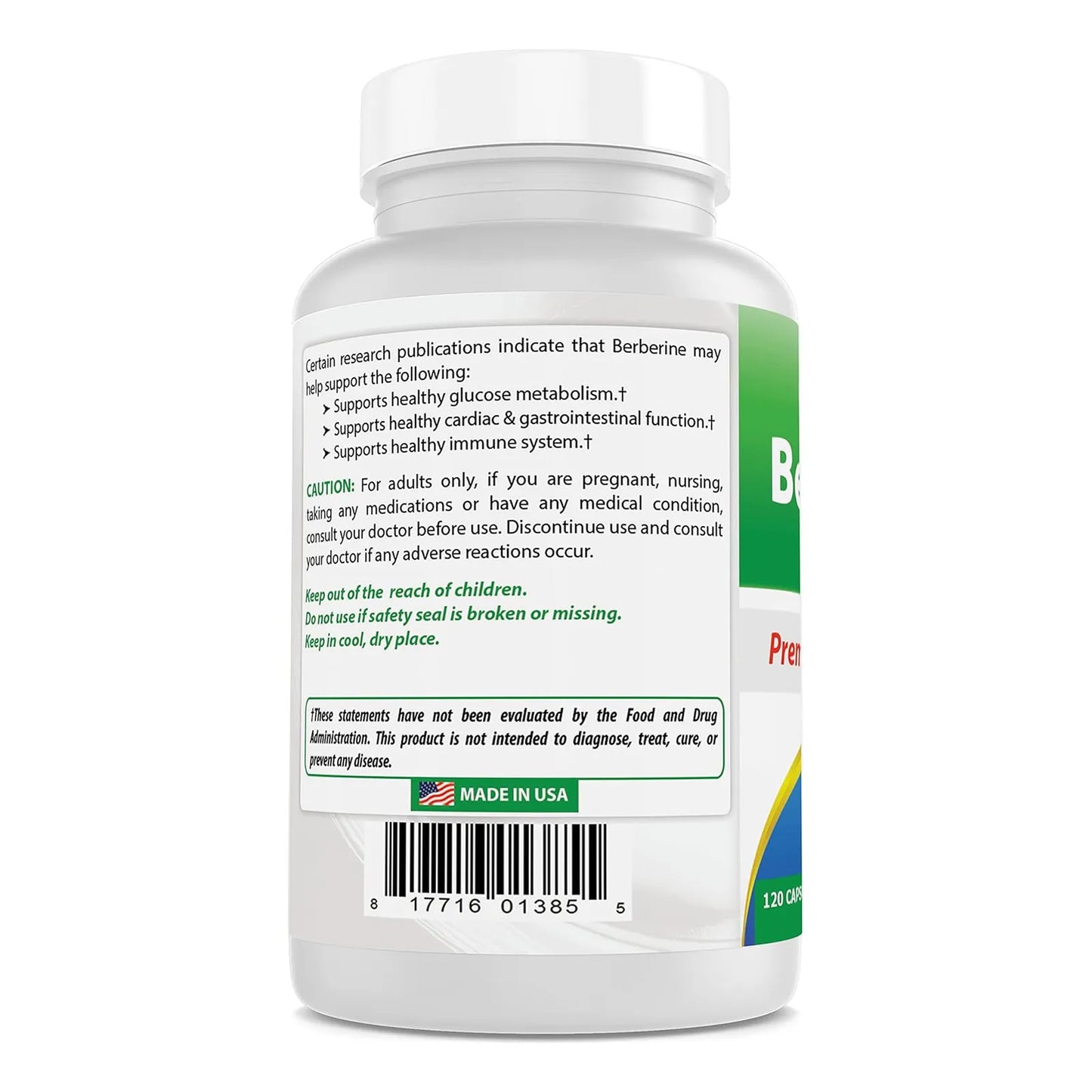 Berberina Plus 1000 Mg Cardiaco Gastrointestinal 360 Capsulas Best Naturals