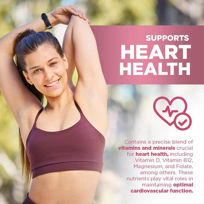 Multivitaminico Mujeres Vitaminas A B C D E Hierro Calcio Magnesio Energia Piel