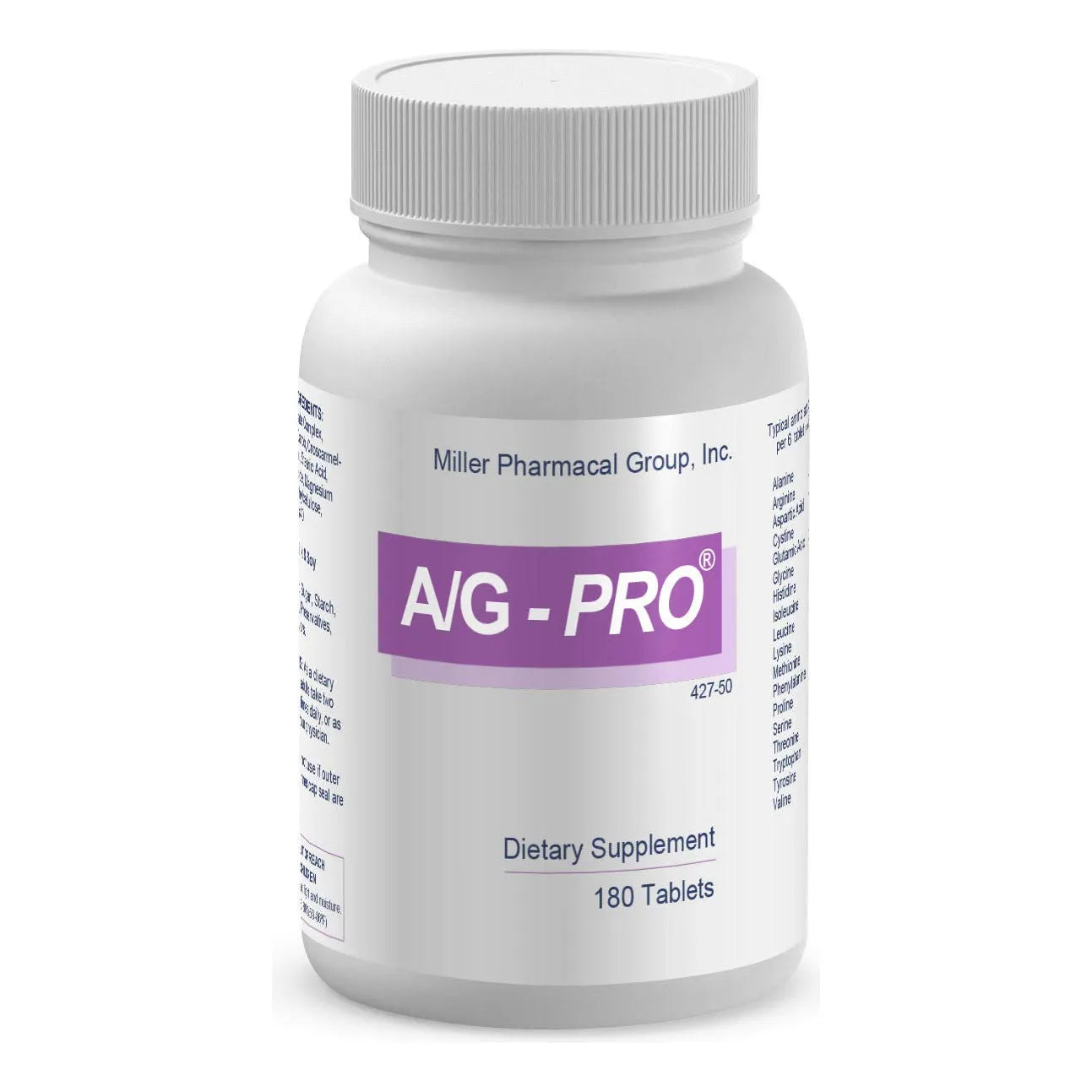 Tabletas Pharmacal A/G Pro 180 Unidades Suplemento Completo De Aminoácidos