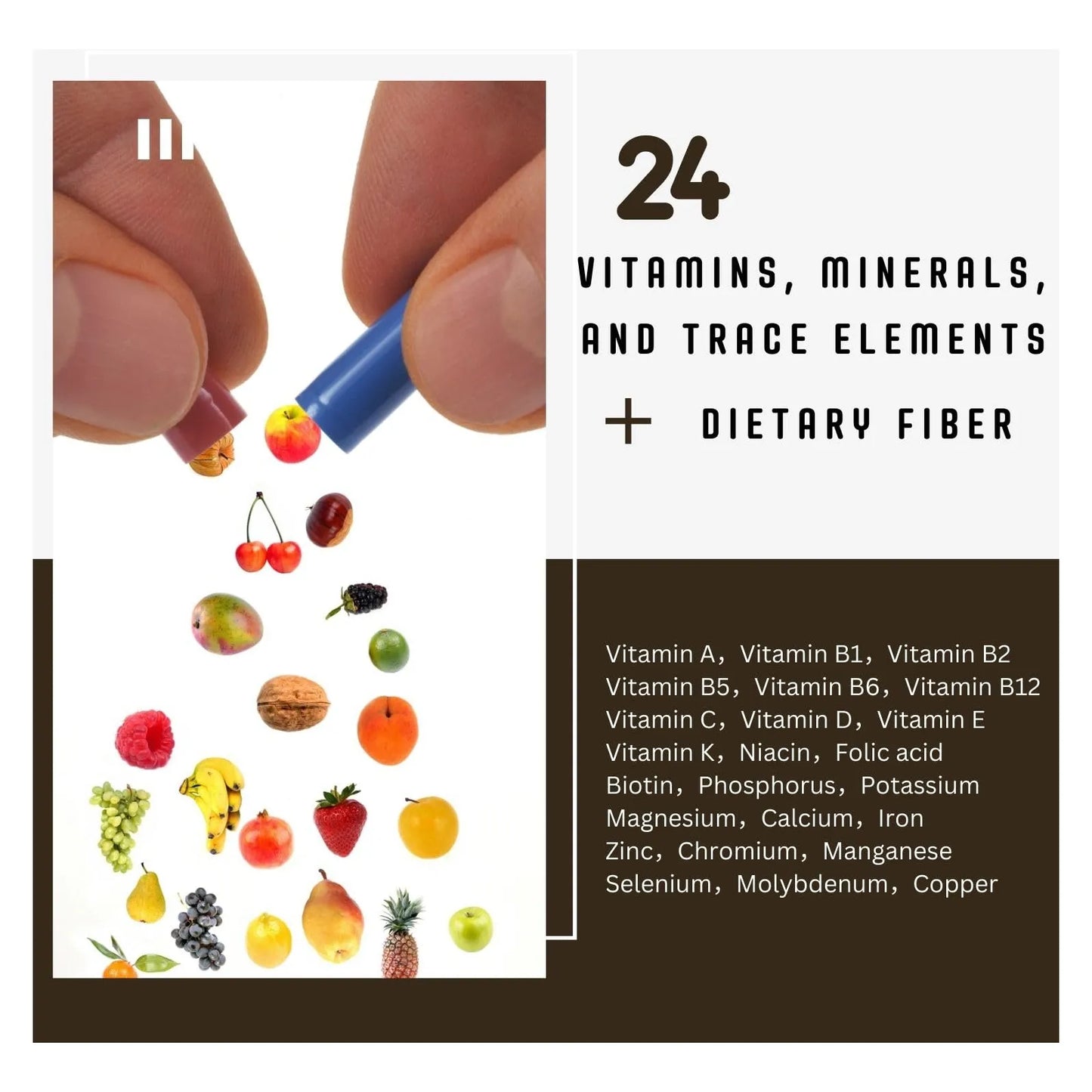 Suplemento De 36 Frutas Y Verduras Para Salud Digestiva Y Nutrición Completa