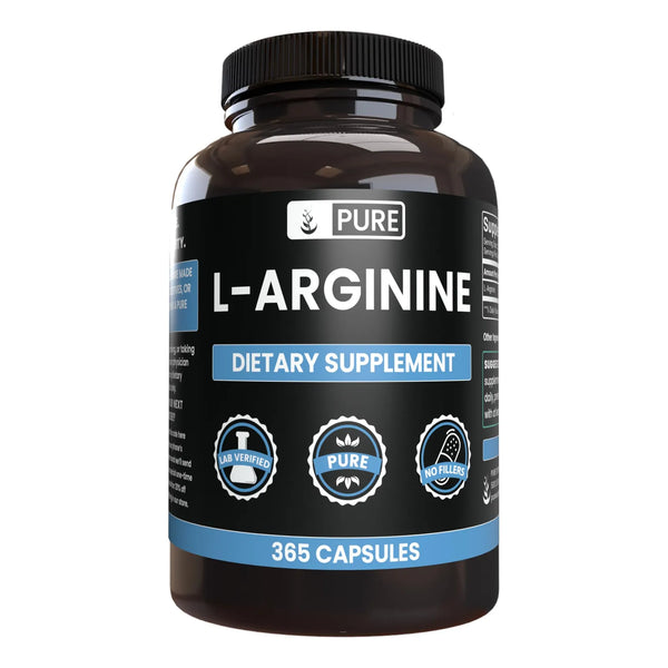 Cápsulas De L Arginina Pura 365 Unidades Sin Aditivos Ni Rellenos