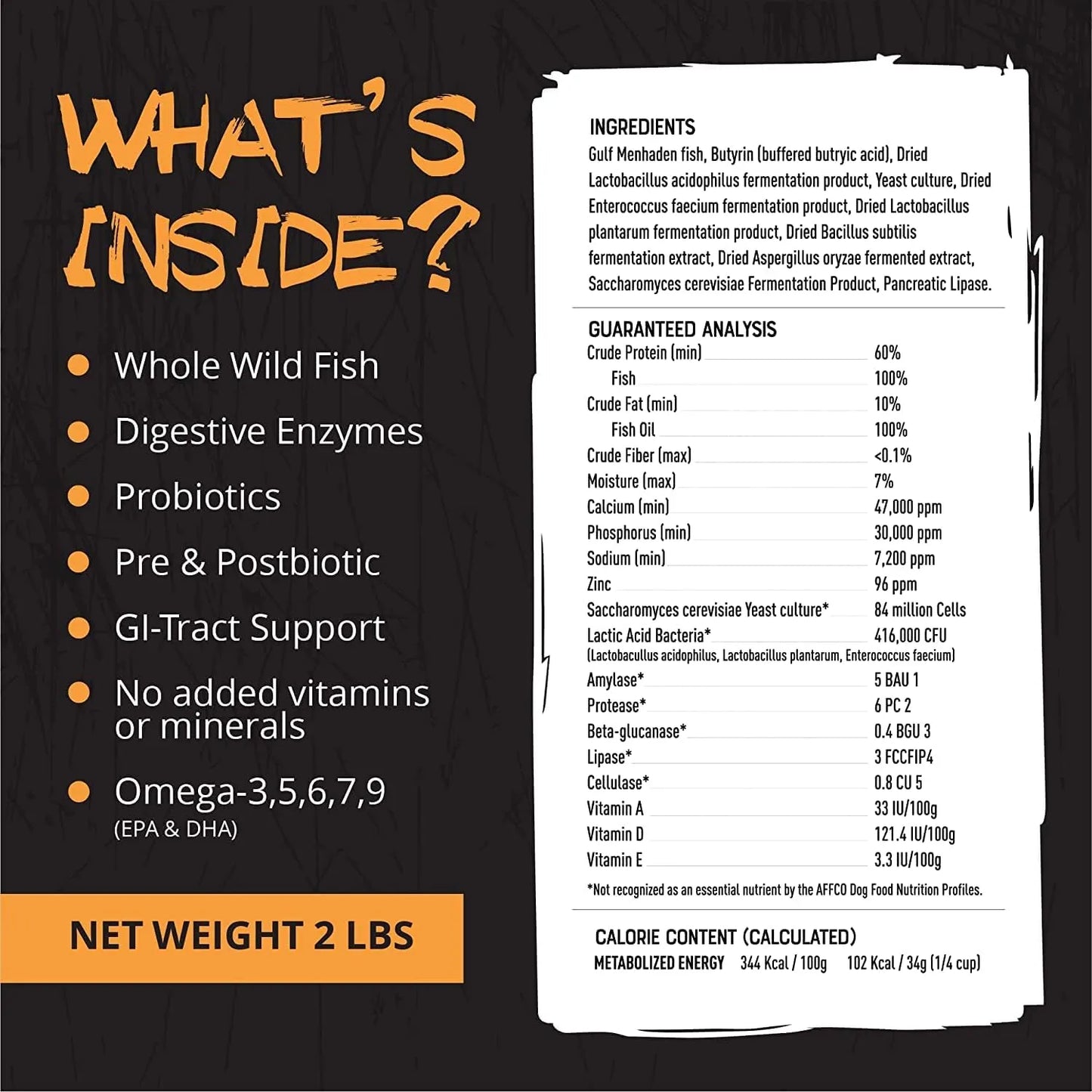 Alimento En Polvo 5 En 1 Para Perros Con Aceite De Pescado Omega 3
