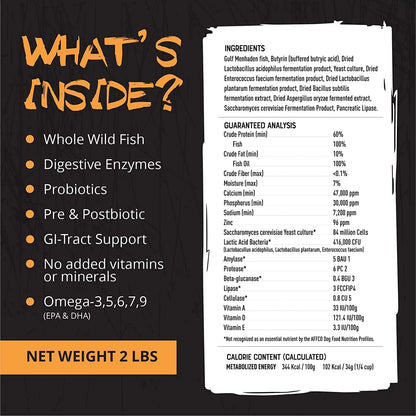 Alimento En Polvo 5 En 1 Para Perros Con Aceite De Pescado Omega 3