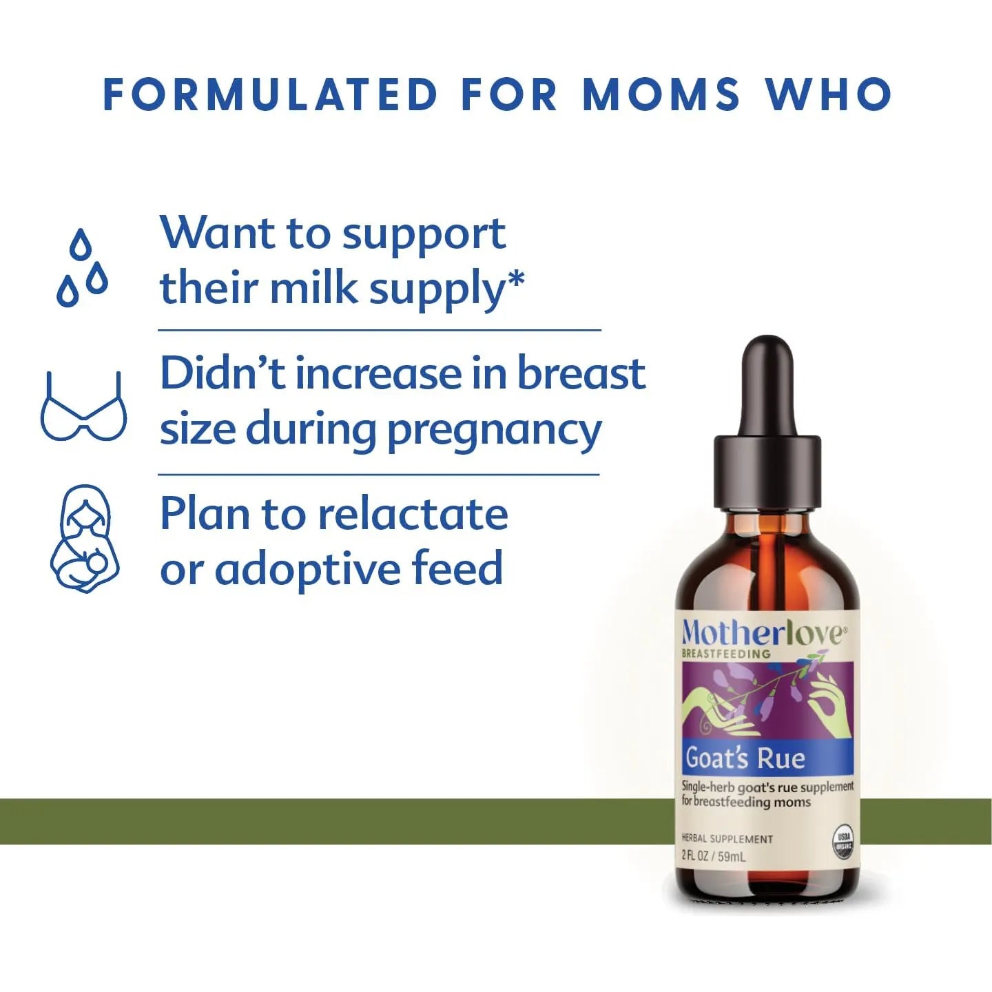 Tintura Motherlove Goats Rue 60 Ml Desarrollo Tejido Mamario Lactancia