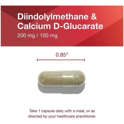 Protocol DIM 200 Plus CDG 200 Mg Suplemento De Calcio Y DIM Para Equilibrio Hormonal Y Desintoxicación 90 Cápsulas