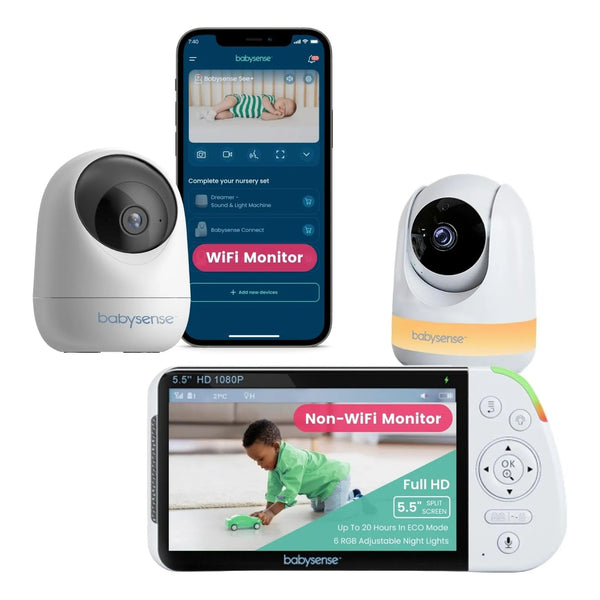 Monitor Bebe Full HD Con Camara Audio Wifi MaxView FullPeek Seguridad Infantil