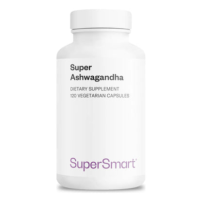 Super Ashwagandha KSM 66 600 Mg 5 Withanolides 120 Capsulas Veganas