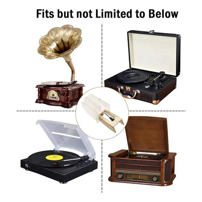 Aguja Dorada Para Tocadiscos Repuesto Vinilo Paquete De 3 Compatible Con Crosley Victrola Y Más