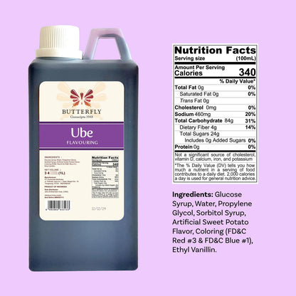 Extracto Aromatizante Ube 1 Litro Sabor Auténtico Filipino Color Vibrante