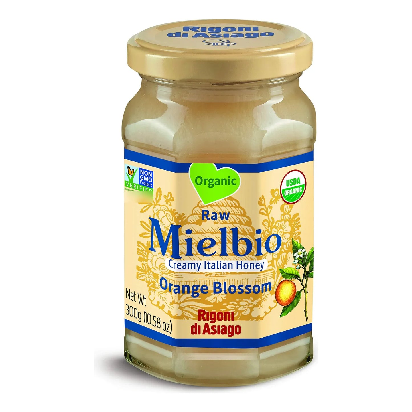 Miel Cruda Italiana Cremosa Con Flor De Azahar 300 Gramos Pura Y Natural