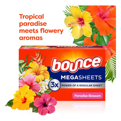 Hojas Para Secadora Mega Dryer Paradise Blossom 180 Unidades Aroma Duradero